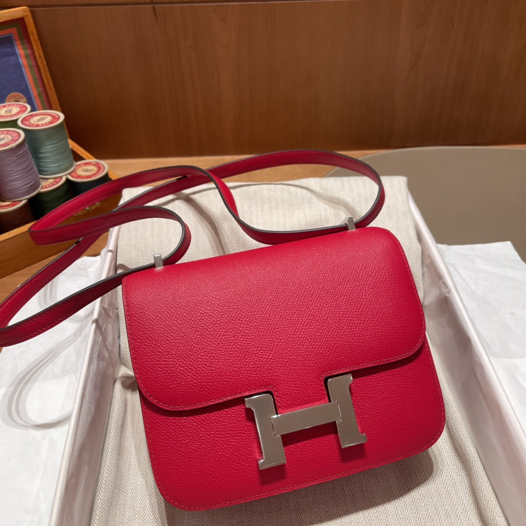 에르메스 콘스탄스18 루즈드퀘흐 은장 앱송